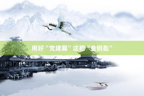 用好“党建篇”这把“金钥匙”