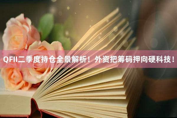 QFII二季度持仓全景解析！外资把筹码押向硬科技！