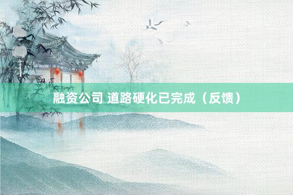 融资公司 道路硬化已完成（反馈）