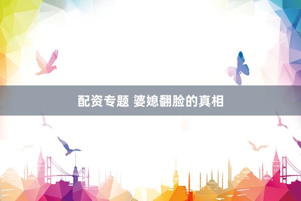 配资专题 婆媳翻脸的真相
